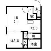 LUX FORT Ⅲ (ラグ フォート3)の間取り画像