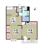エスピーパレスA15の間取り画像