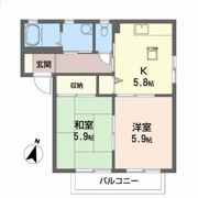 ラフィーネ高玉Aの間取り画像