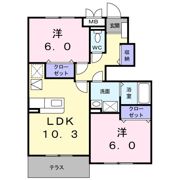 アグレアーブルⅢの間取り画像