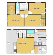 浜戸建貸家の間取り画像