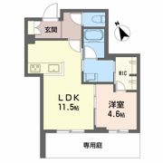 シャーメゾンサクラスクエア本郷の間取り画像