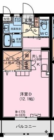 ブルックリン天神の間取り画像