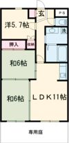 住吉コーポの間取り画像