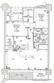 グランドパレスロイヤルコート大手町の間取り画像