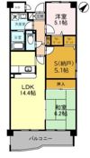 シャルマン木ノ元の間取り画像