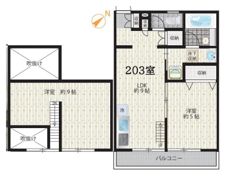 アップライン東府中の間取り画像