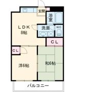 バルミー兵庫Ⅱの間取り画像