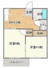 フォーブル神谷Aの間取り画像