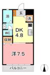 ポローニア西阿知の間取り画像