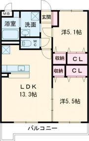HALELEA小池原の間取り画像