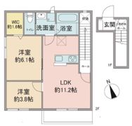 フローレンティアⅡの間取り画像