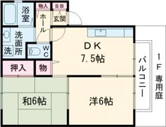 クレール野口の間取り画像