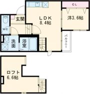ポラリス久留米Westの間取り画像