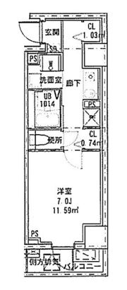 クレールフォンテーヌの間取り画像