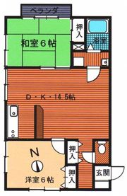サンライズ山本Bの間取り画像