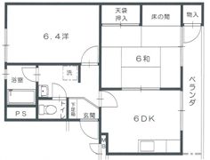 椿コーポの間取り画像