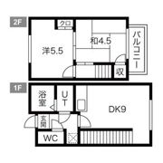 メゾネット豊の間取り画像