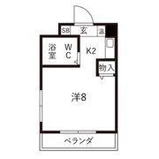 ハイツ水鐘の間取り画像