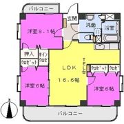 リバーサイド弥生の間取り画像