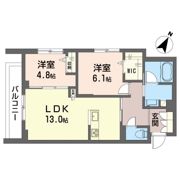 LYNN竹園の間取り画像