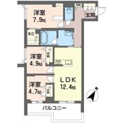 LYNN竹園の間取り画像
