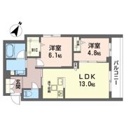 LYNN竹園の間取り画像