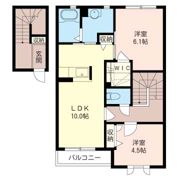 レイクシティー御茶園 Cの間取り画像