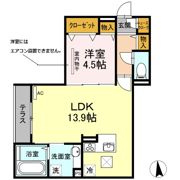 リバーフロント羽衣の間取り画像