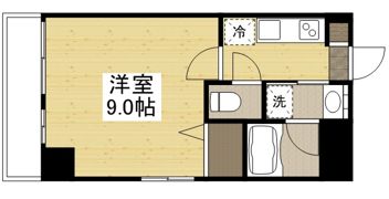 月光 岡山市役所前の間取り画像