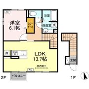 ラピルデ小原田の間取り画像