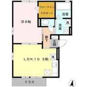 ヴィラージュ川入 Bの間取り画像
