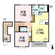 アプリコットハウス Bの間取り画像