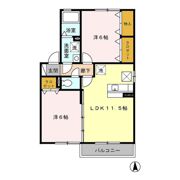 セゾングランモアの間取り画像