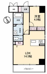 Urban Vista 中央町の間取り画像
