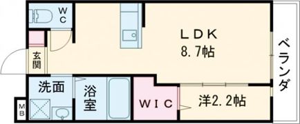 リアコート枚方御殿山SOUTHの間取り画像