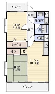 ボヌールⅡの間取り画像