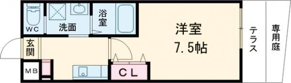 リアコート枚方御殿山SOUTHの間取り画像
