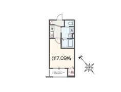 MELDIA大袋の間取り画像