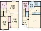 パオス日吉Ⅱの間取り画像