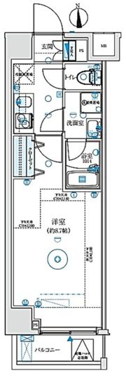 プレニーズ五反野MAXIVの間取り画像