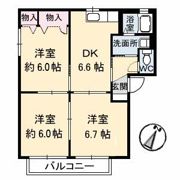 シャーメゾンふじの間取り画像