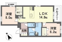 新清館Ⅲの間取り画像