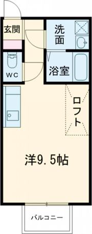 （仮）白南風町新築アパートの間取り画像