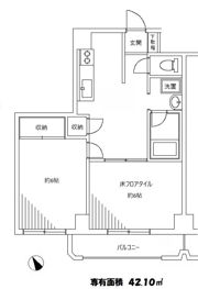 パレスクラシーゼの間取り画像