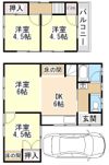 甘田町戸建の間取り画像