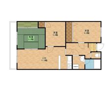 夕福マンションの間取り画像