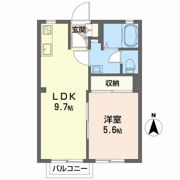 アーク西田中Aの間取り画像