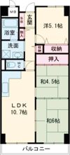 ファミール南大阪の間取り画像
