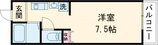 デイジーコート牧野の間取り画像
